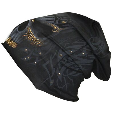 BLACK GOLD - Bonnet Coton Léger Noir L