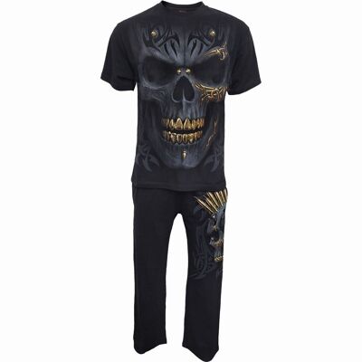 BLACK GOLD - Conjunto de pijama orgánico de 2 piezas para hombre