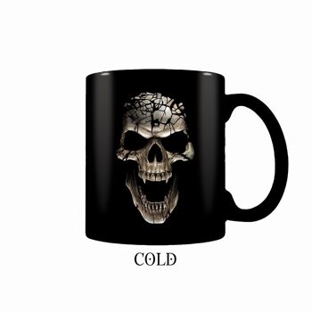 SKULL BLAST - Tasse à café en céramique à changement de chaleur - Coffret cadeau 5