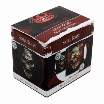 SKULL BLAST - Tasse à café en céramique à changement de chaleur - Coffret cadeau 6