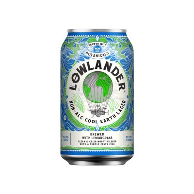Lowlander Non Alc Cool Earth Lager - canette