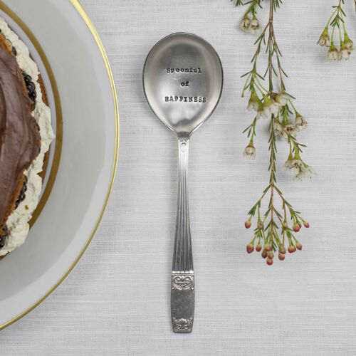 Vintage Silver Plated Spoon - Spoonful of Happiness