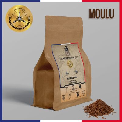 Mélange Bleu 70% Arabica 30% Moulu Robusta - €5.75 / 250g