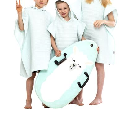 Poncho asciugamano con cappuccio per bambini MINT taglia L