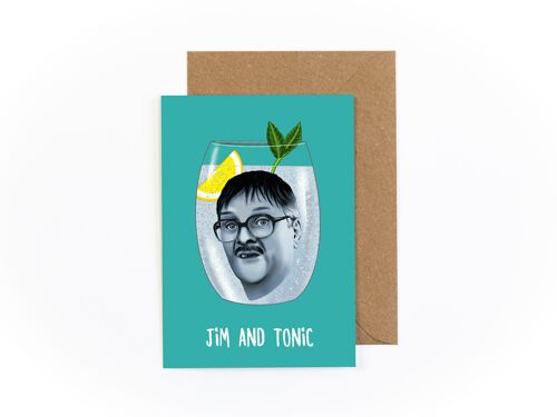 Jim and Tonic Greetings Card