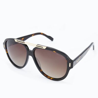 Brown Aviator Sunglasses