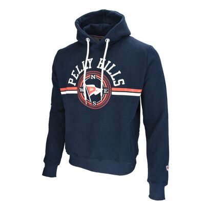 RING ROPE red navy blue hoodie