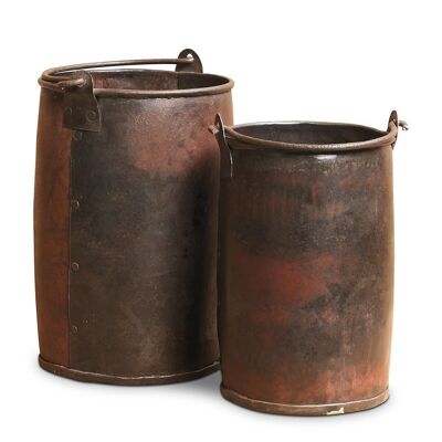 Barrel bucket set of 2