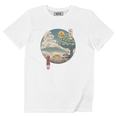 Totoro Ukiyo-e T-shirt - Totoro Theme Japanese Print T-shirt