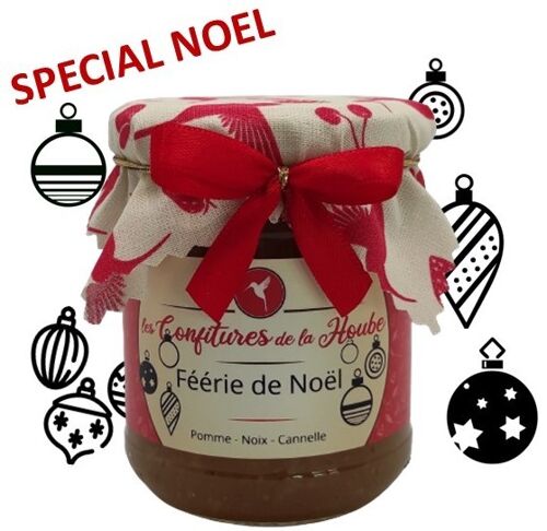 Confiture extra Féérie de NOEL (Pomme Noix Cannelle) 220gr