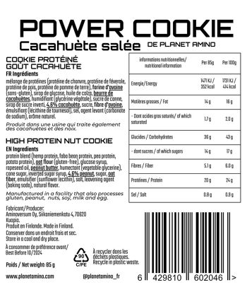 Protein Cookie - Protein Cookie Power Cookie Salty Peanut (Boîte de 10) 6