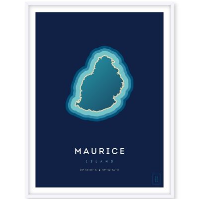 Mauritius-Poster - 30 x 40 cm