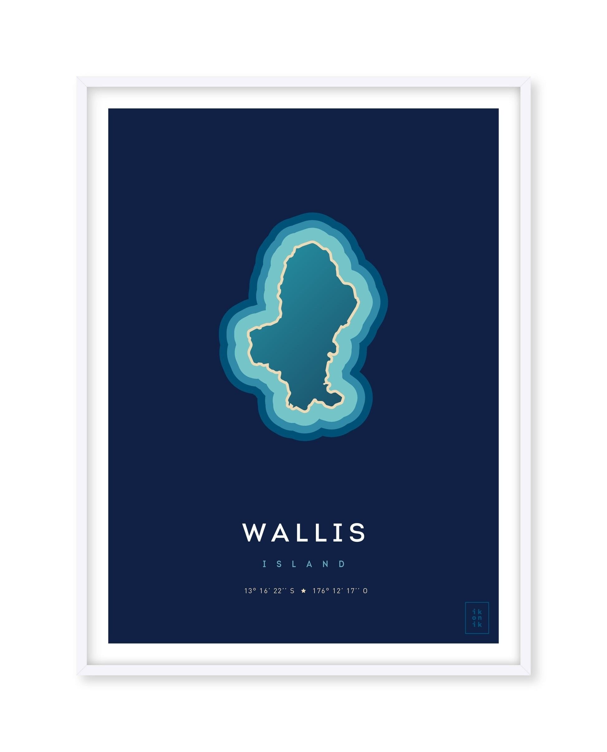 Poster Wallis Island - 50 x 70 cm