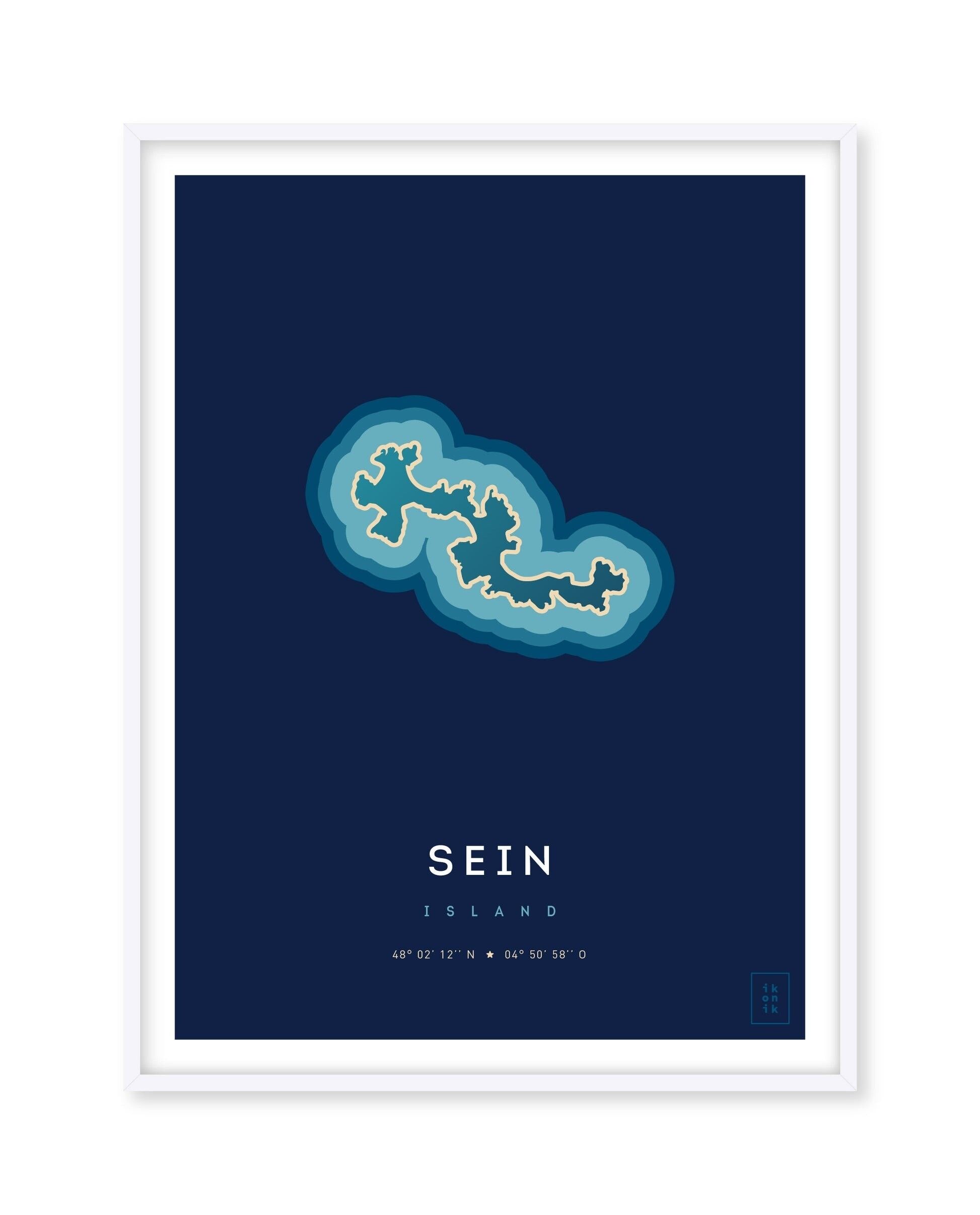 Poster Ile de Sein - 50 x 70 cm