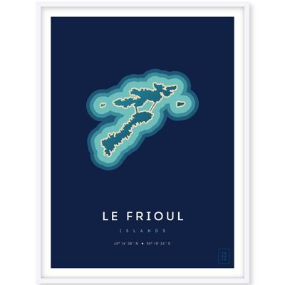 Plakat der Frioul-Inseln - 50 x 70 cm
