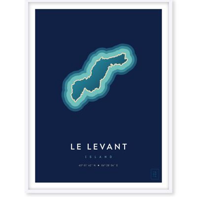 Ile du Levant poster - 30 x 40 cm