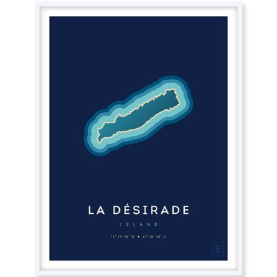 Poster Ile de la Désirade - 50 x 70 cm