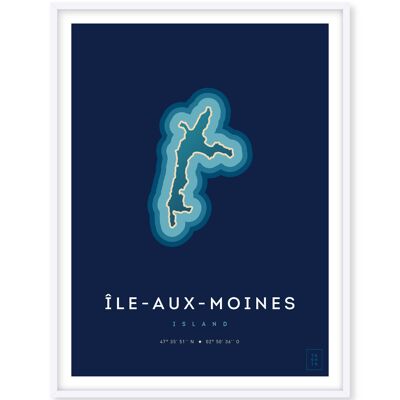 Poster Ile aux Moines - 30 x 40 cm