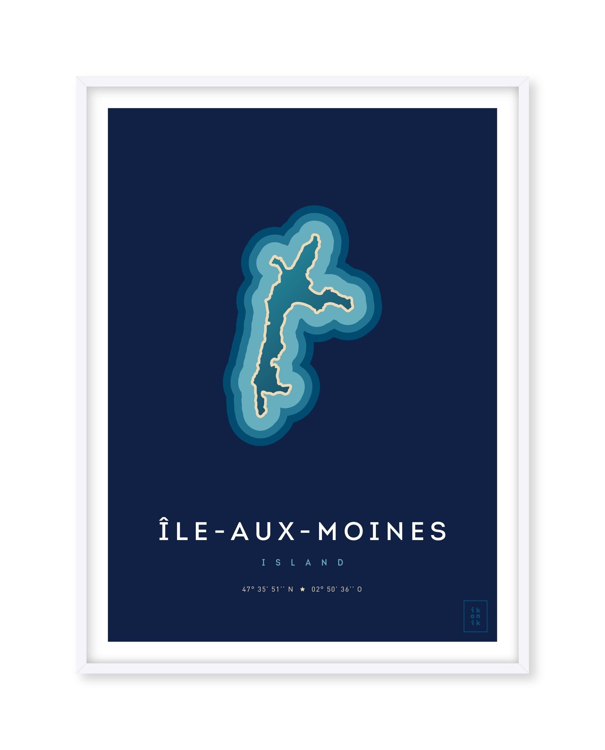 Poster Ile aux Moines - 50 x 70 cm