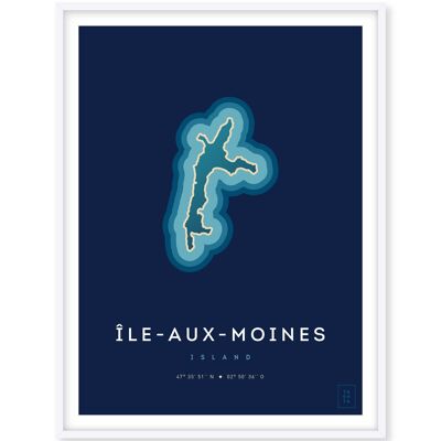 Poster Ile aux Moines - 50 x 70 cm