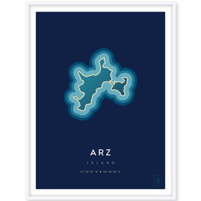 Póster Isla de Arz - 50 x 70 cm