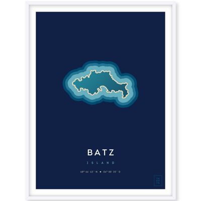 Poster Ile de Batz - 30 x 40 cm
