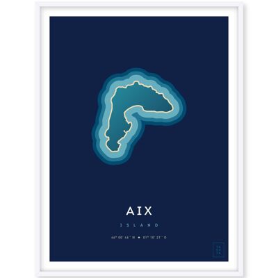 Poster Ile d'Aix - 30 x 40 cm