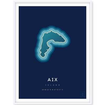 Póster Isla de Aix - 50 x 70 cm