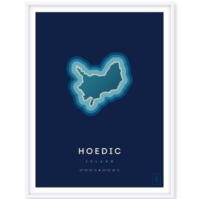 Poster Insel Hoedic - 30 x 40 cm