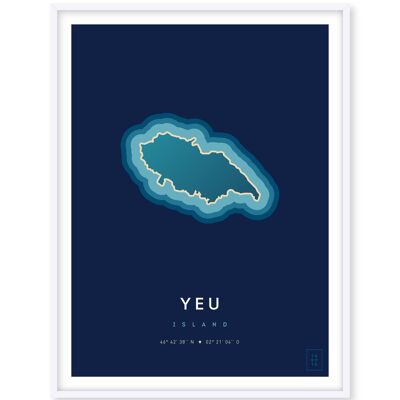 Ile d'Yeu poster - 50 x 70 cm