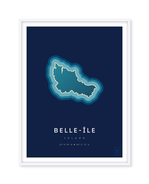 Affiche de Belle-Île-en-Mer - 30 x 40 cm