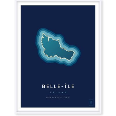 Poster Belle-Île-en-Mer - 30 x 40 cm