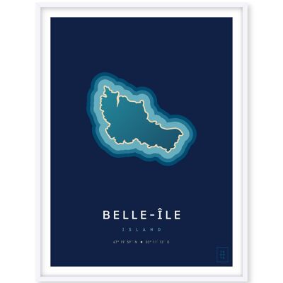 Affiche de Belle-Île-en-Mer - 50 x 70 cm