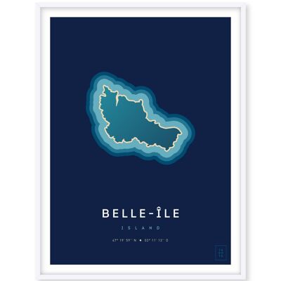 Poster Belle-Île-en-Mer - 50 x 70 cm