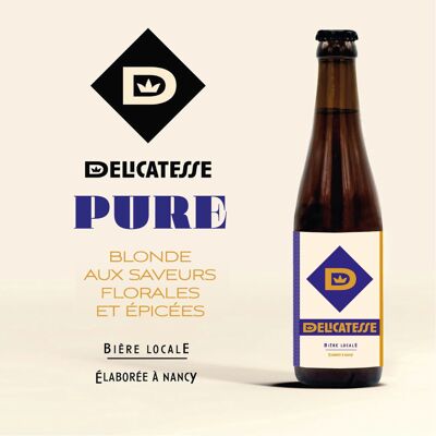 La Pure - Cerveza Rubia (Caja 12x33cl)