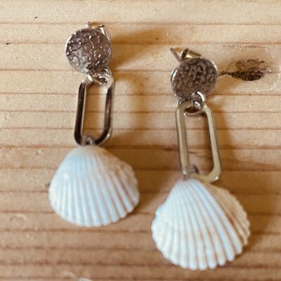 Clam earrings