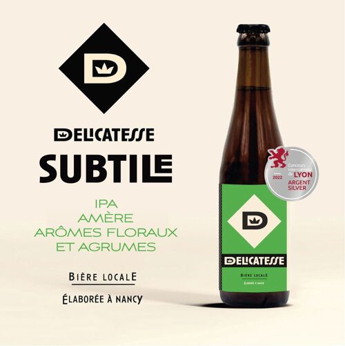 La Subtile - Bière IPA (Carton 12x33cl)