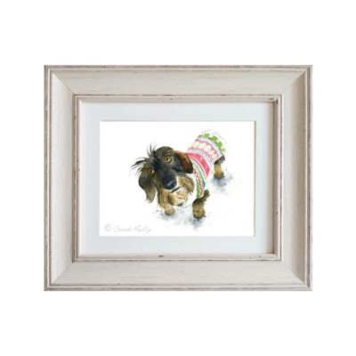 Dashing Jumper Medium Framed Print