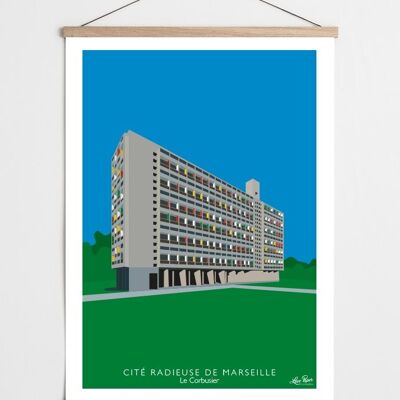 Architekturplakat - Strahlende Stadt