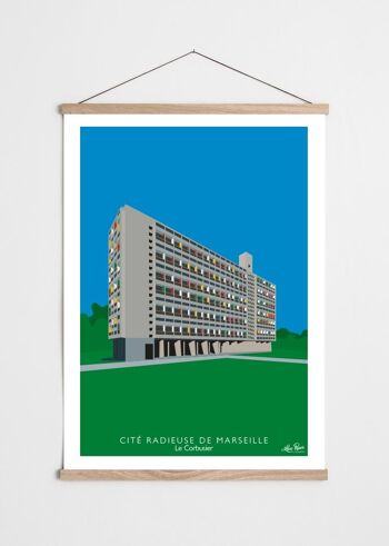 Affiche Architecture - Cité Radieuse