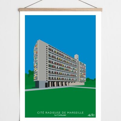 Affiche Architecture - Cité Radieuse