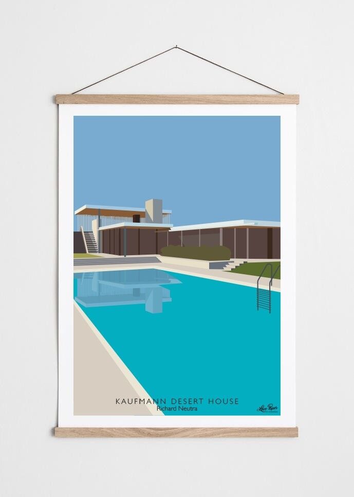 Póster de arquitectura - Kaufmann Desert House