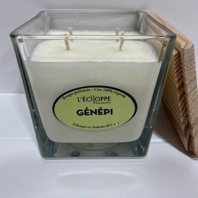 SCENTED CANDLE WAX 100% VEGETABLE SOYA - 10X10 4 WICKS 350 G GENEPI