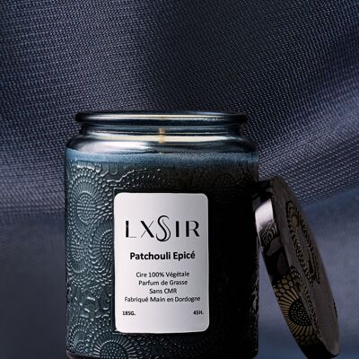 “Spicy Parchouli” scented candle