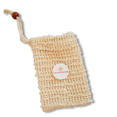 Natural glove for solid soap