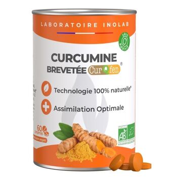 Curcuma Bio comprimés brevet CurQfen ® - Articulations & antioxydant 1