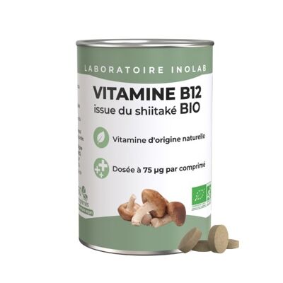 Vegan vitamin B12 from organic shiitake