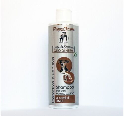 SHAMPOO AI SEMI DI LINO PER CANI DAL MANTO CORTO