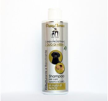 SHAMPOOING AUX NOIX POUR CHIENS À POIL FONCÉ