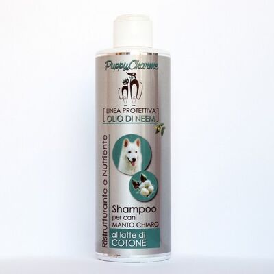 SHAMPOO AL LATTE DI COTONE PER CANI DAL MANTO CHIARO